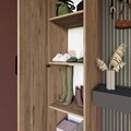 Dulap pentru haine, Miwood, Yaman 1 Door, 40x182x47 cm, PAL, Maro