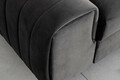 Canapea extensibila 3 locuri, ELTAP, SO-LAU-05NU, Laurence, 261x97x105 cm, lemn/poliester, gri inchis