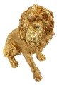 Figurina /sculptura decorativa Lion Shant, Mauro Ferretti, 45x29x55 cm, polirasina, auriu