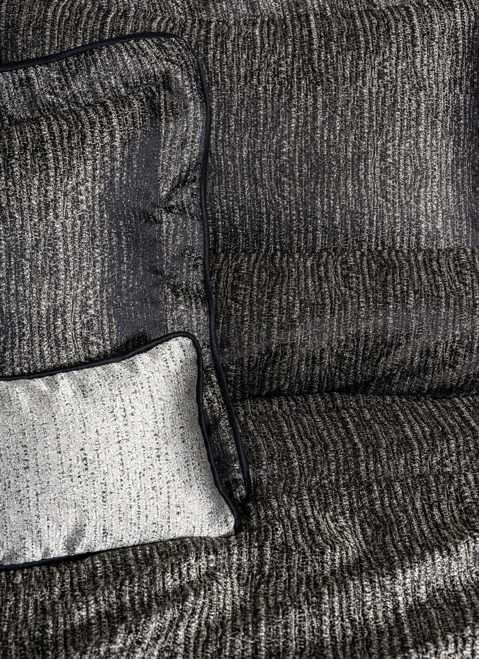 Set cuvertura de pat dubla 3 piese, Vivian - Grey, Cotton Box, Poliester - 1 | YEO