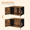 Dulap pentru litiera pisici / casa de toaleta pisici, Feandrea, 80x53x49.2 cm, PAL, maro/negru