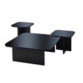 Set masute de cafea, Neostill, Jazz, PAL, Negru / Fume