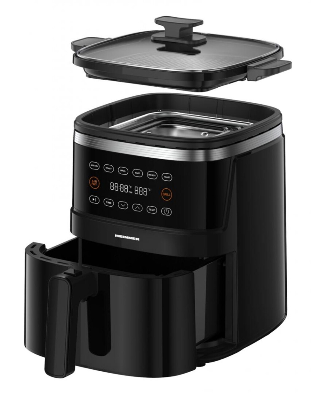 Friteuza Heinner, 2600W, 5L, negru - 1 | YEO