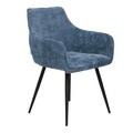 Scaun Satori Pop, Homla, 59x57x84 cm, MDF/metal/poliester, albastru