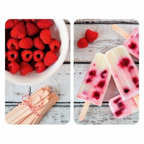 Set 2 protecții universale pentru aragaz, Wenko Raspberry