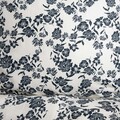 Lenjerie de pat Floral Hamptons, Homla, 140x200 cm, bumbac, alb/negru