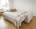 Canapea extensibila 3 locuri, ELTAP, SO-ARC-OA-18JAF, Arcadova, 244x97x97 cm, lemn/poliester, bej/stejar