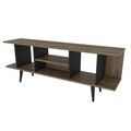 Comoda TV, Retricy, Akya, 160x35x38.6 cm, PAL, Nuc / Negru