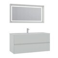 Set Dulap de Baie cu Chiuvetă și Oglindă (2 Piese), Hanah Home, Nest 121 v2, Cașmir mat