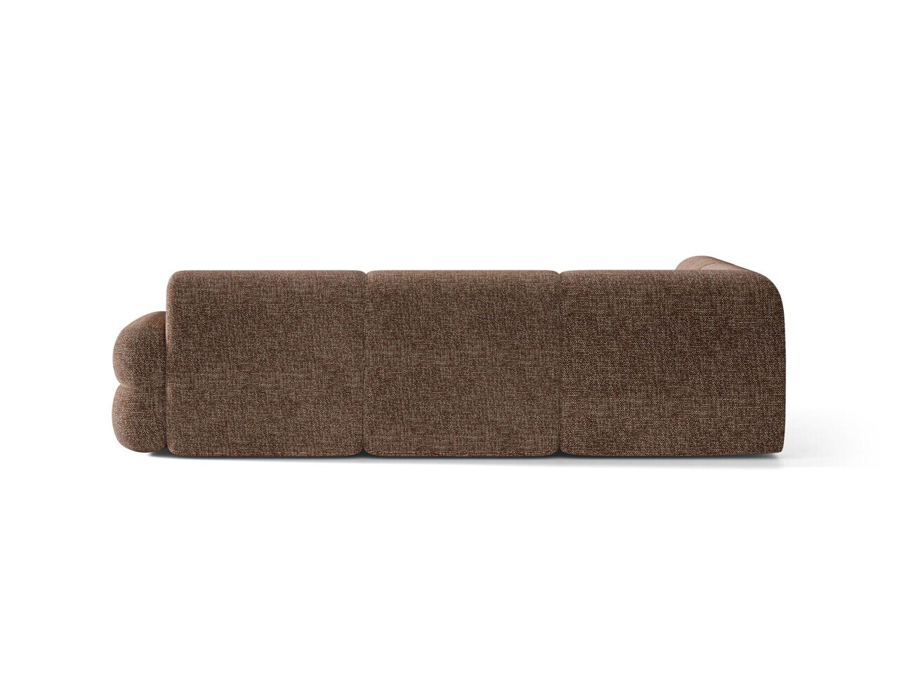 Coltar stanga 5 locuri, Neo, Micadoni Home, 295x210x83 cm, tesatura Chenille Silencio, maro — imaginea 4