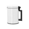 Cos de gunoi cu fixare pe perete, Brabantia, 3 L, otel inoxidabil, alb