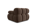 Modul dreapta pentru canapea, 1 loc, Bellis-51, Micadoni Home, 94x94x70 cm, catifea, maro inchis