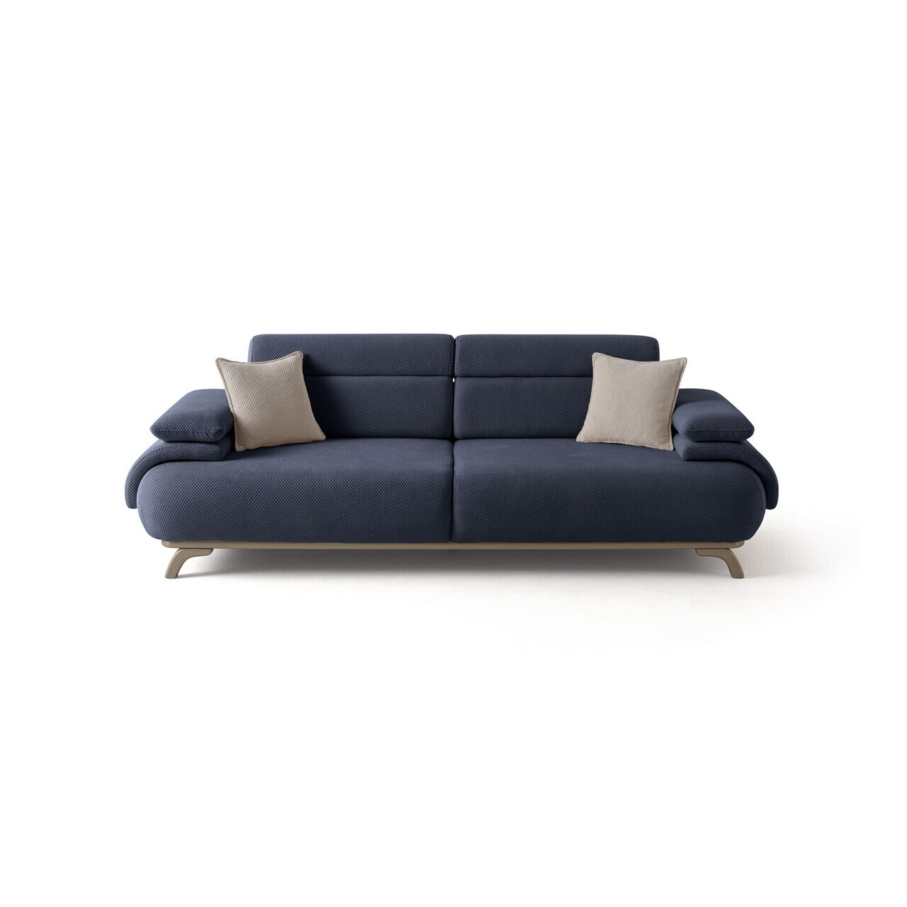 Canapea 3 locuri, Atelier del Sofa, 752EST1141, Lemn de carpen/PAL melaminat, Albastru navy - view 10
