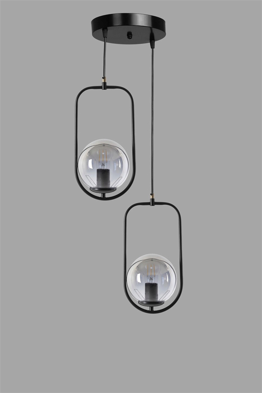 Lustra, Stala, 846STL2881, Metal, Negru - 2 | YEO