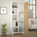 Biblioteca Salcisko, Decortie, 78x32x183, alb/bej