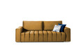 Canapea extensibila 3 locuri ELTAP, Laz04, Lazaro, 247x97x92 cm, lemn/poliester, mustar
