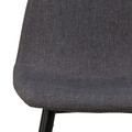 Scaun de bar Wilma, Actona, 46.6x51x101 cm, poliester/otel, gri