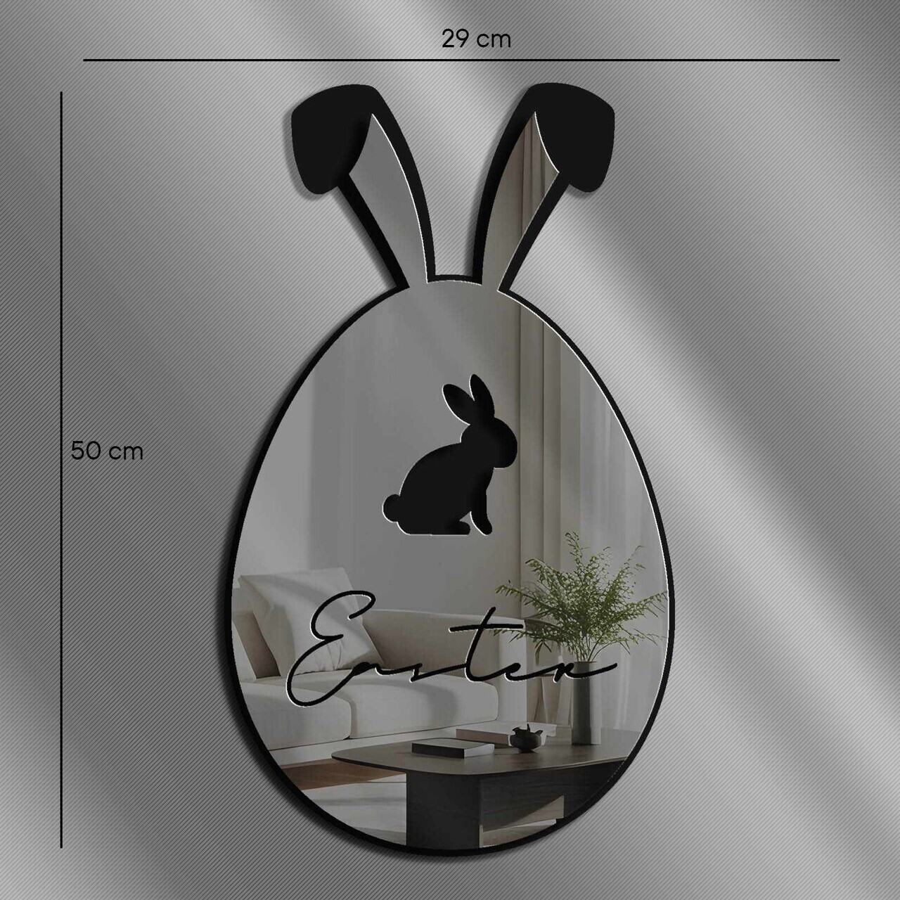 Oglinda decorativa, EAS002SMOKED, Baza din 100% EVA (Grosime: 10 mm), Afumat — imaginea 4