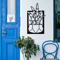 Decoratiune de perete, Havsala, metal, 28 x 48 cm, negru