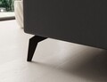 Coltar extensibil dreapta 4 locuri ELTAP, Sol-26, Solange, 292x196x84 cm, lemn/poliester, negru