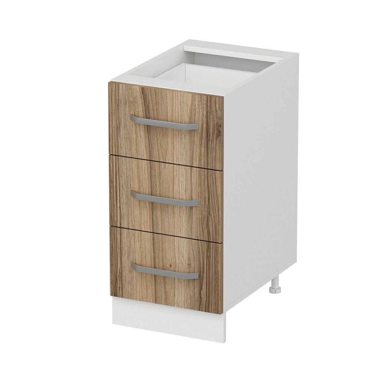 Dulap pentru bucatarie, Hanah Home, Minar, 40x87x58 cm, Alb / Dore — imaginea 6