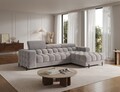 Coltar extensibil dreapta 3 locuri ELTAP, RT-04AU, Felro, 285x181x93 cm, lemn/poliester, gri