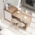 Masa de bucatarie, Hanah Home, 2786, 160x85x60 cm, PAL MELAMINAT, Pin Atlantic / Alb