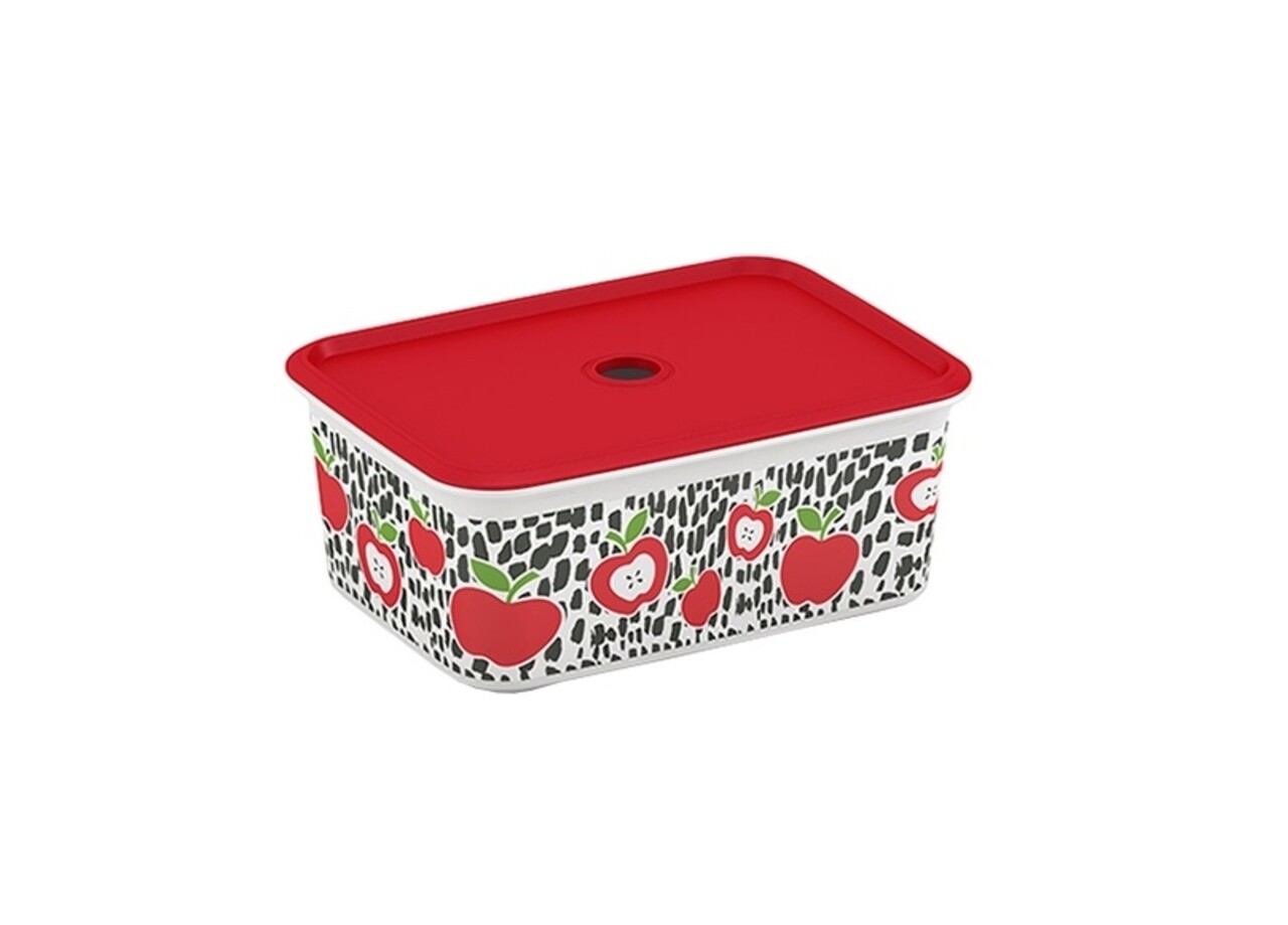 Cutie Depozitare Cu Capac, KIS Chic Box Plus XS Wild Fruit Apple, 1.5 L, Plastic