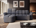 Coltar extensibil stanga 3 locuri ELTAP, Beneth, 301x185x115 cm, lemn/poliester, albastru