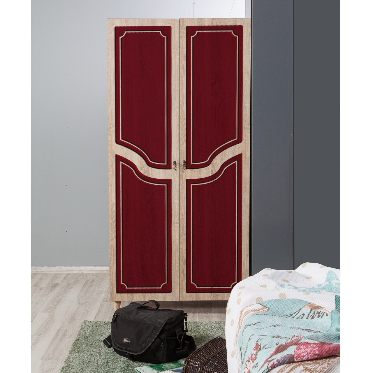 Dulap pentru haine Stil 621, Vella, 90x52x192 cm, multicolor - 1 | YEO