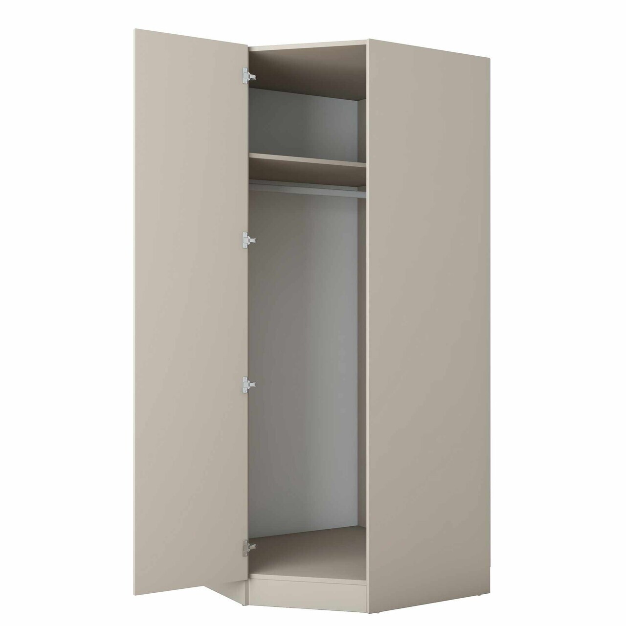 Dulap pentru haine, Hanah Home, BA252, 91x210x57.5 cm, Gresie — imaginea 6