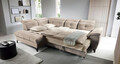 Coltar extensibil stanga 5 locuri ELTAP, LT-20REL, Inferne, 297x210x107 cm, lemn/poliester, bej