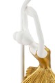 Lampa de masa Dancer, Mauro Ferretti, 1 x E27, 40W, 28x64 cm, polirasina/fier, auriu/alb