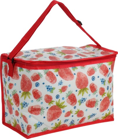 Geanta termoizolanta Summer fruits, 10L, 32x16x22.5 cm, poliester, rosu