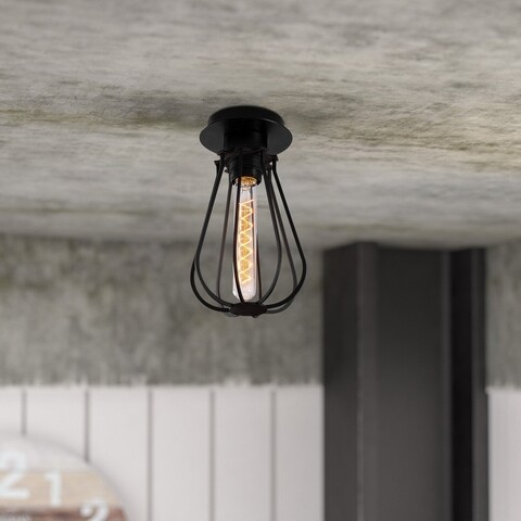 Lustra, Fetiye – N-1117, Alby, 15 x 25 cm, 1 x E27, 40W, negru Alby