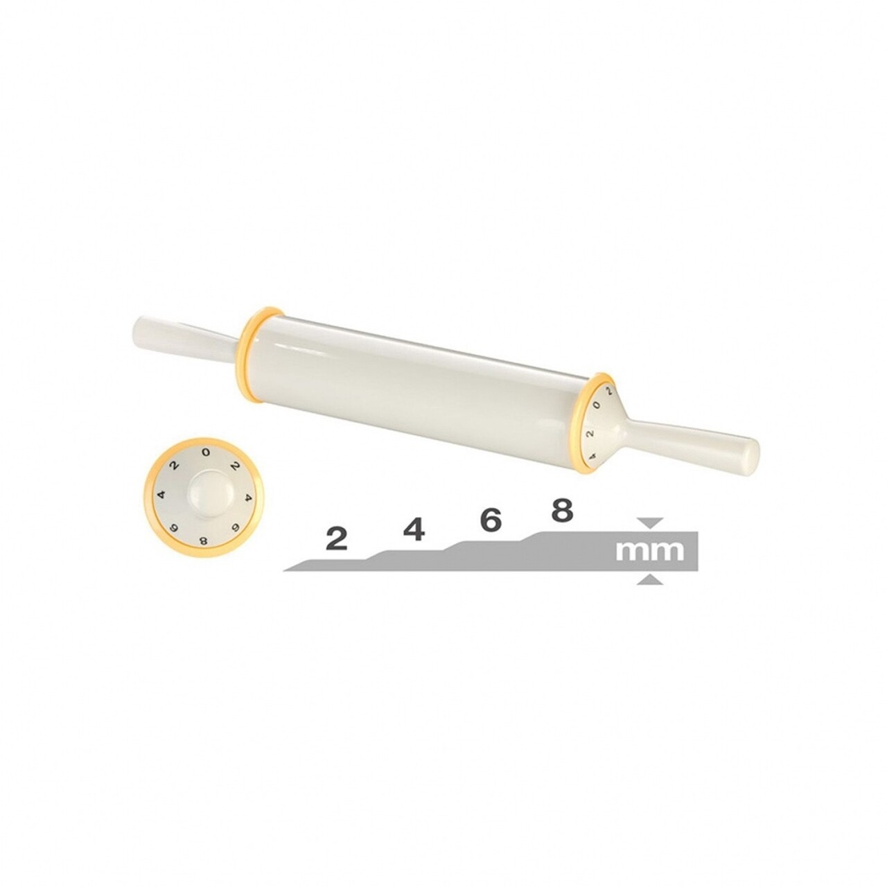 Sucitor ajustabil Delicia, Tescoma, 50 cm, plastic, bej/galben - 2 | YEO