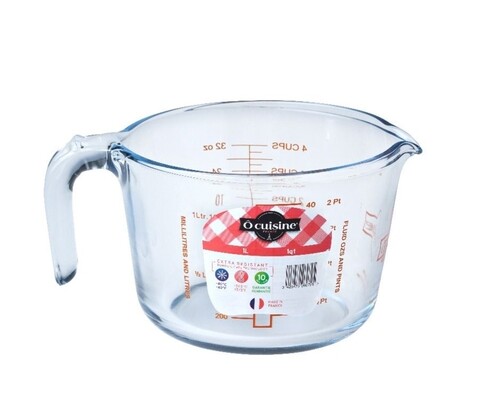 Cana pentru masurat din sticla termorezistenta, Ocuisine, 1 L