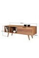 Comoda TV, Hanah Home, Venüs 3343, 130x46x35 cm, PAL, Maro