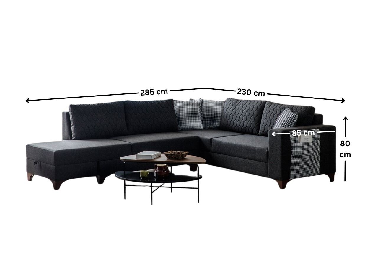 Coltar, Atelier del Sofa, 752EST1401, Lemn de carpen/PAL melaminat, Antracit - view 7