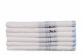 Set 6 prosoape 30x50 cm, 100% bumbac, Saheser,Bordürlü Beyaz  Çıpa ve Kayık