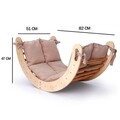 Alpinist Pikler, Rosewood, BLTYZ-AKTV041, 51x47x82 cm, Stejar / Bej