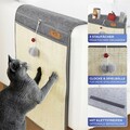 Ansamblu de joaca pisici Cat, Maximex, 45x128 cm, fibre naturale/poliester/polipropilena, antracit/bej