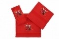 Set 3 prosoape de baie, 100% bumbac, Hobby, Cift, rosu