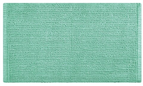 Covoras pentru baie, Olivo Tappeti, Corn 3, 45 x 75 cm, 80% poliester, 20% bumbac, menta