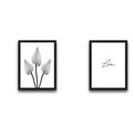 Set 2 tablouri decorative, Love Flower Set, PAL, Hartie, Multicolor
