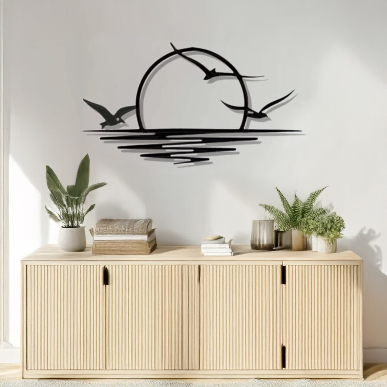 Decoratiune de perete, DCV-1048-MT, Dimensiune: 60 x 40 cm, Negru