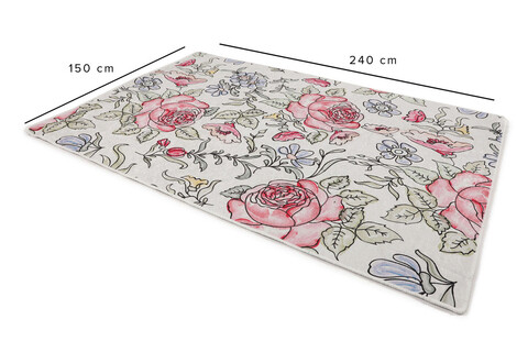 Covor, Rose Garden Djt , 150x240 cm, 50% catifea/50% poliester, Multicolor