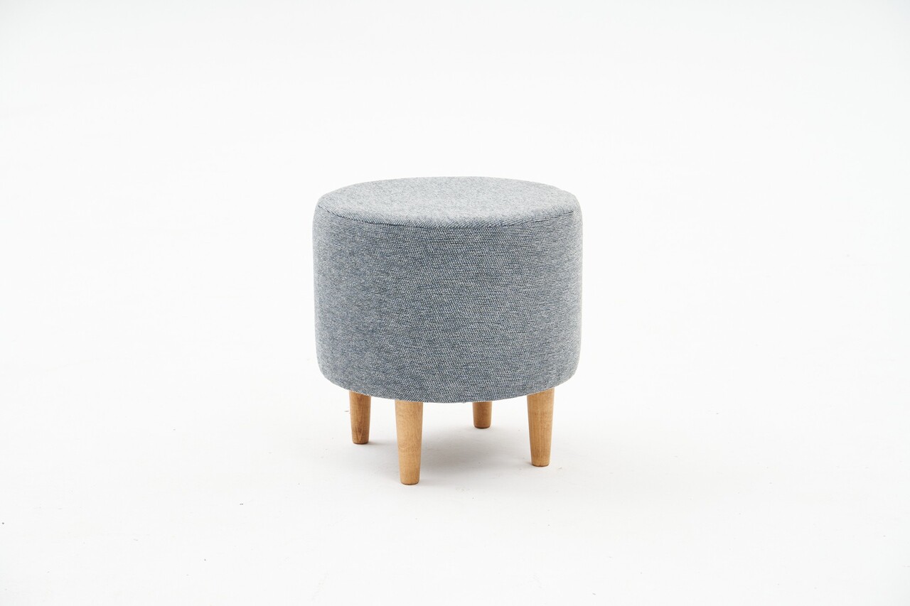 Taburet, Atelier del Sofa, 825BLC2394, Lemn, Gri - view 2