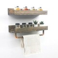 Raft de perete, Evila Originals, AA117, 50x15x15 cm, Maro