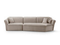 Coltar dreapta 5 locuri, Hailey, Micadoni Home, 292x138x79 cm, tesatura boucle, verde menta